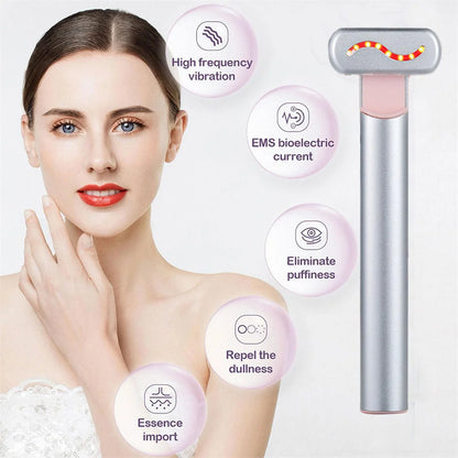 Red light therapy face wand