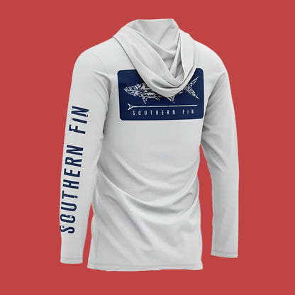 Big bass long sleeve shirt with hood
