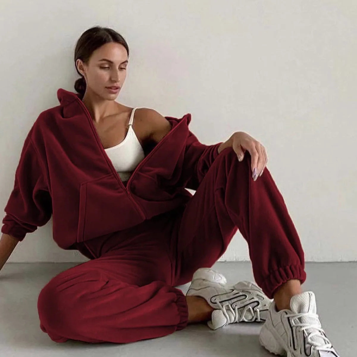Women's soft spring tracksuit