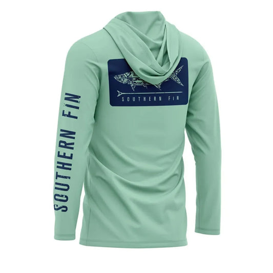 Big bass long sleeve shirt with hood