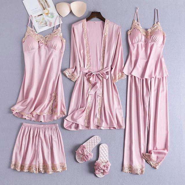 Five Piece Sleepwear Light Pink